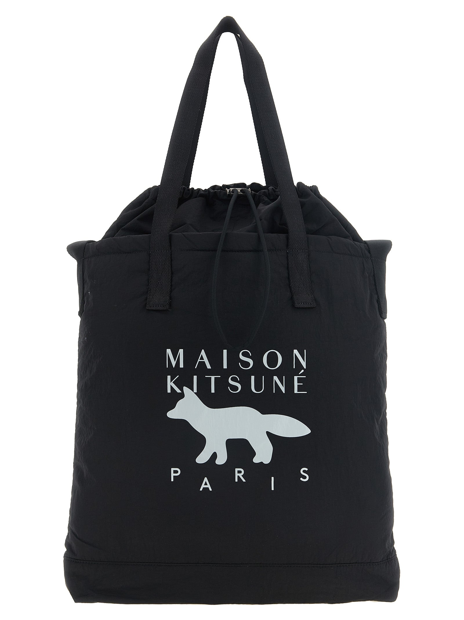 Maison Kitsuné Nylon Tote Bag — Black by Maison Kitsune