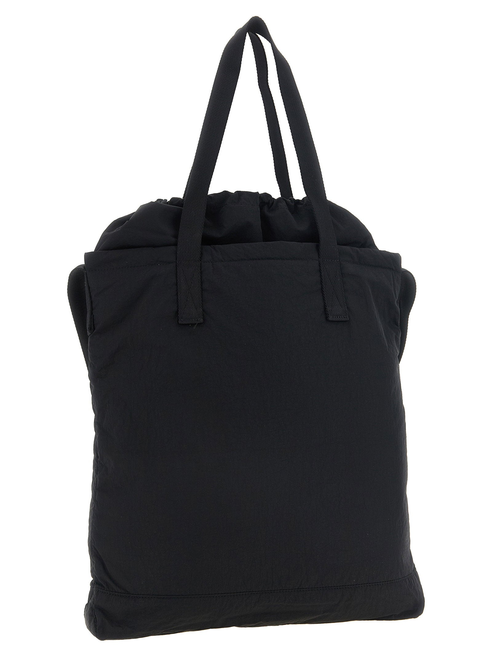 Maison Kitsuné Nylon Tote Bag — Black, view 2