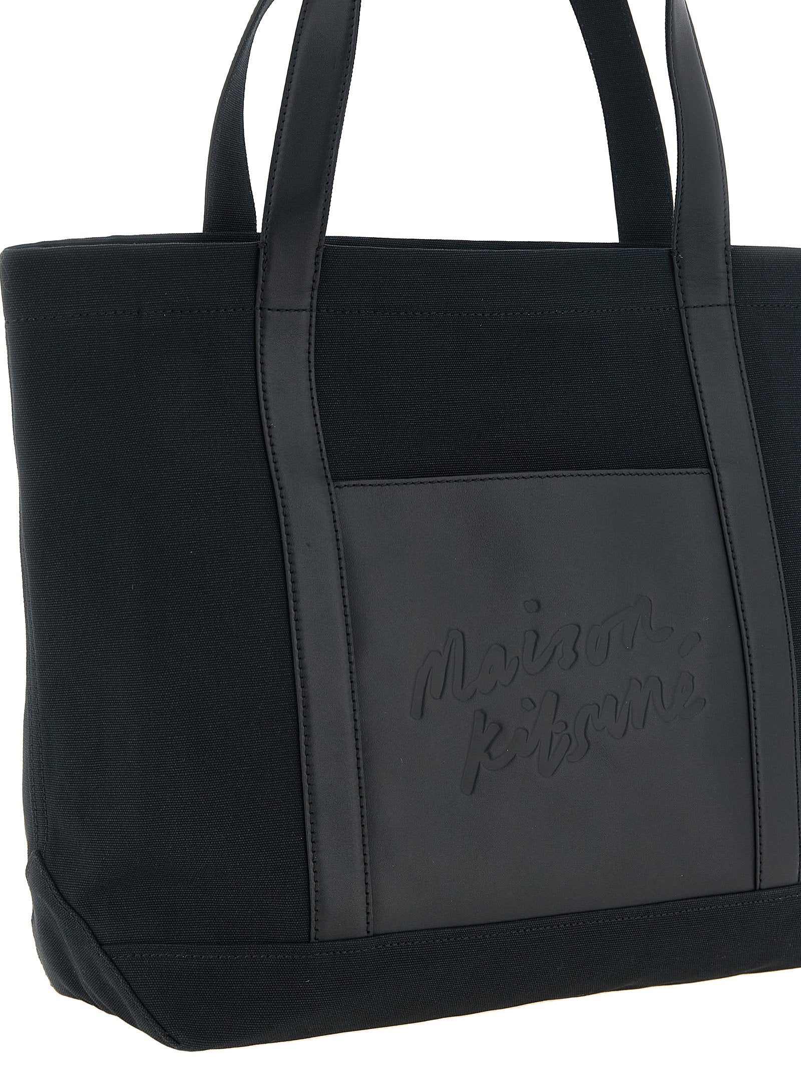 Maison Kitsuné Tote Bag — Black, view 3