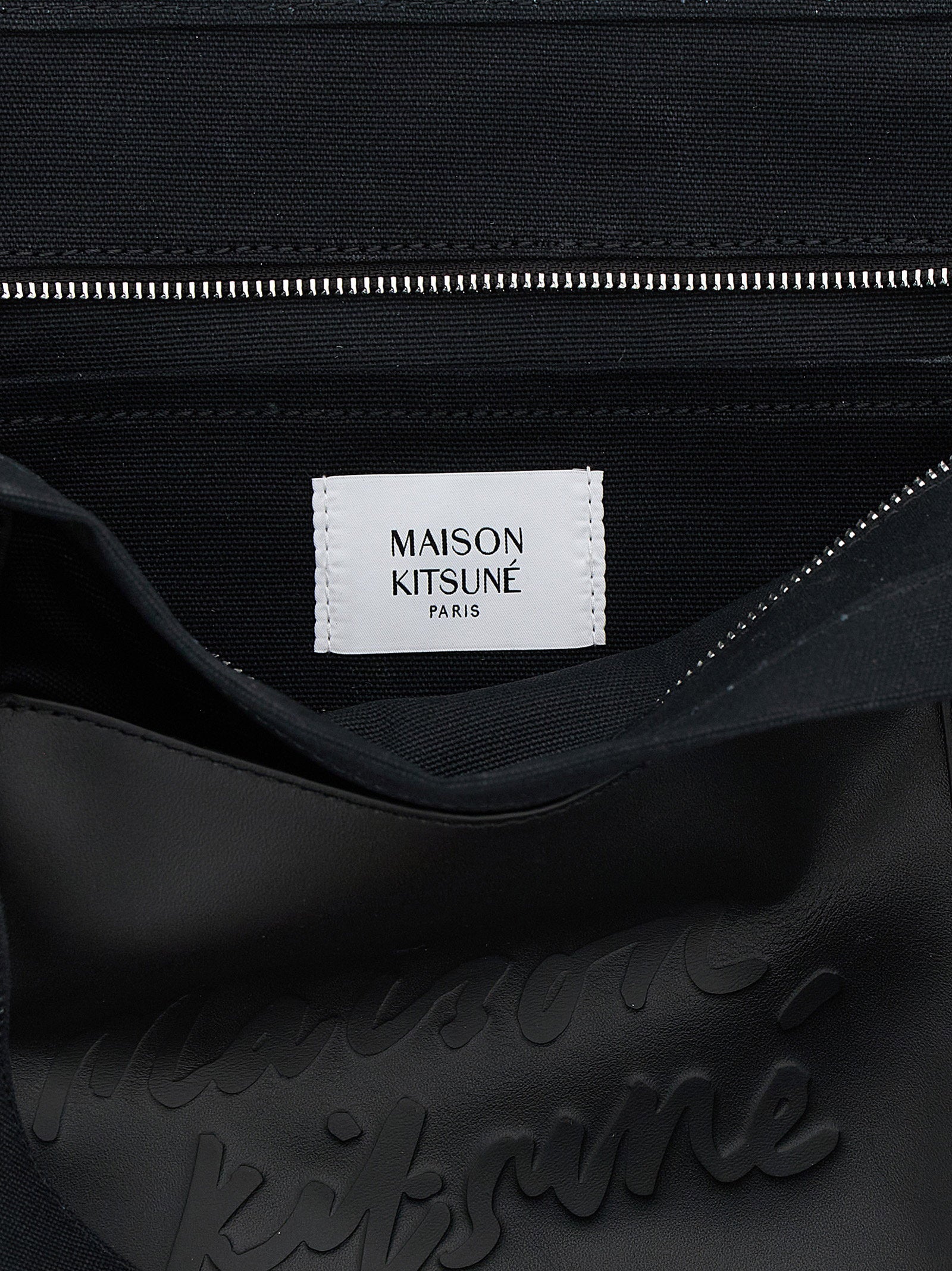 Maison Kitsuné Tote Bag — Black, view 4
