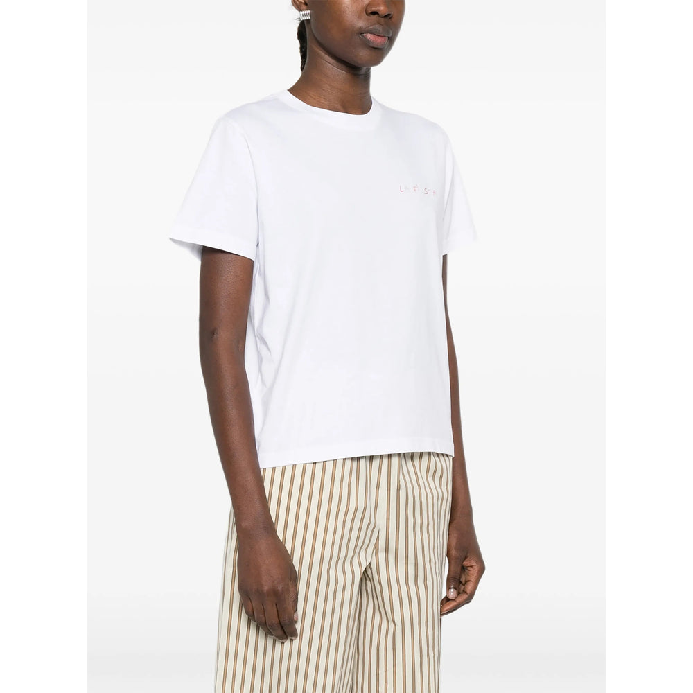 Maison Labiche White Lettering Organic Cotton T-Shirt — White, view 5