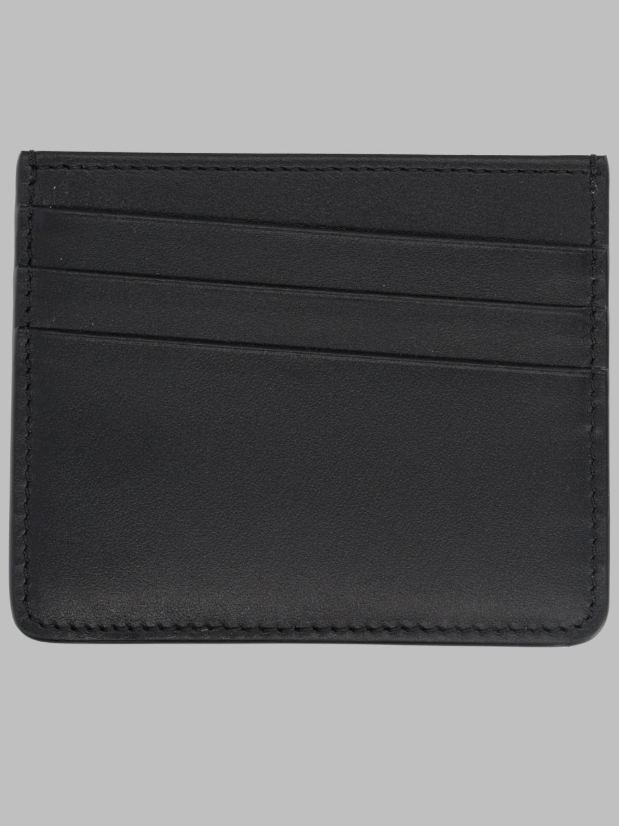 Maison Margiela Slim Leather Card Case — Black by Maison Margiela