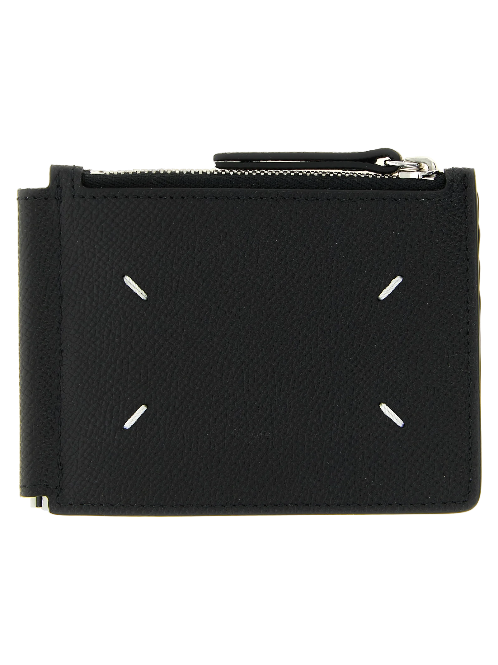 Maison Margiela Four Stitch Calfskin Card Case — Black by Maison Margiela