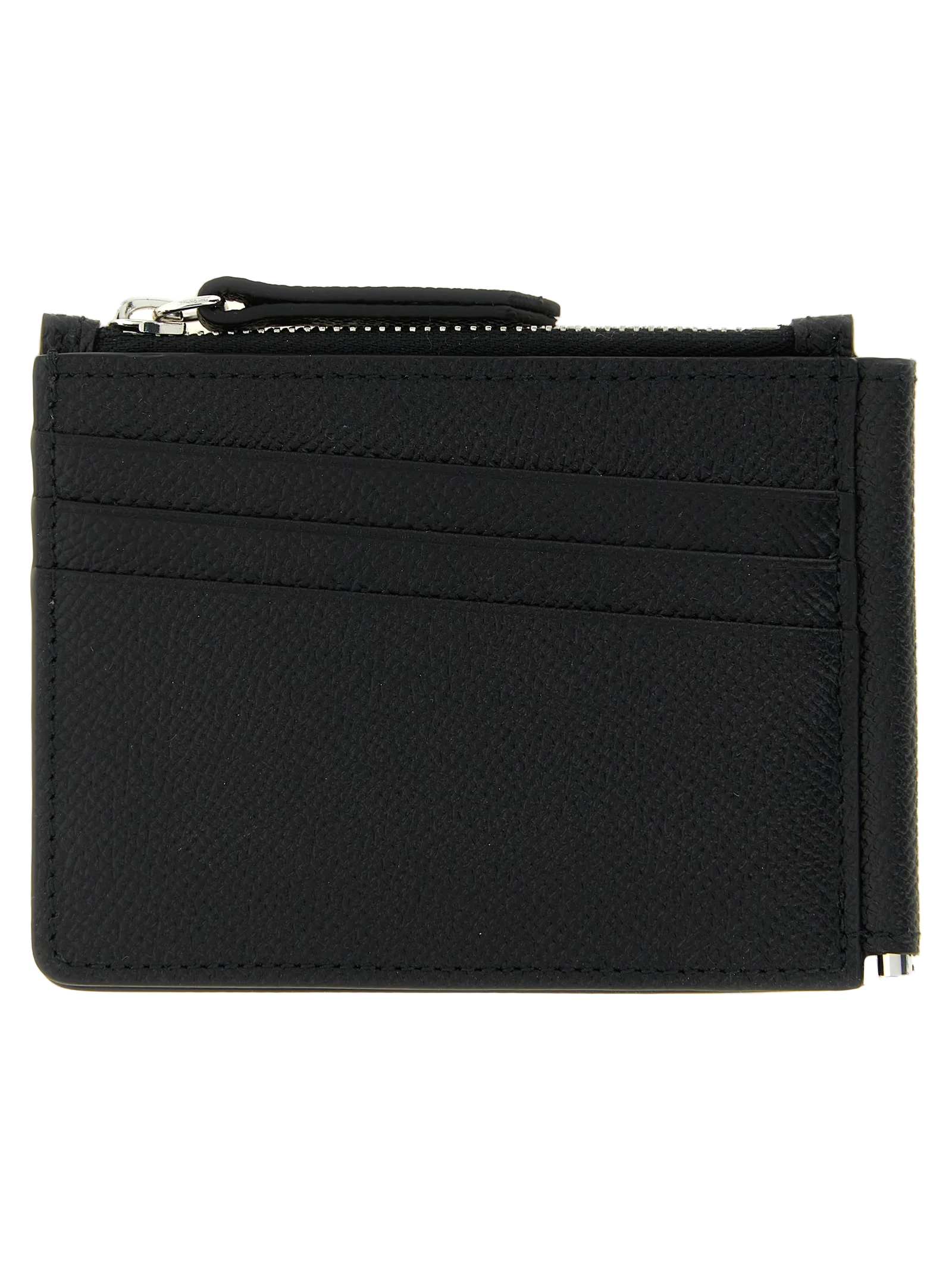 Maison Margiela Four Stitch Calfskin Card Case — Black, view 2