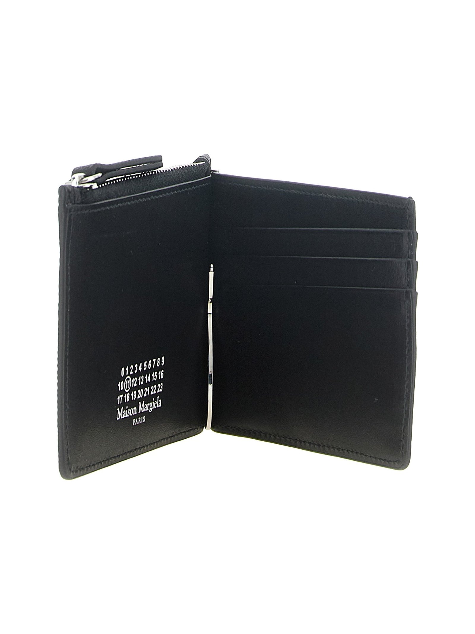 Maison Margiela Four Stitch Calfskin Card Case — Black, view 3