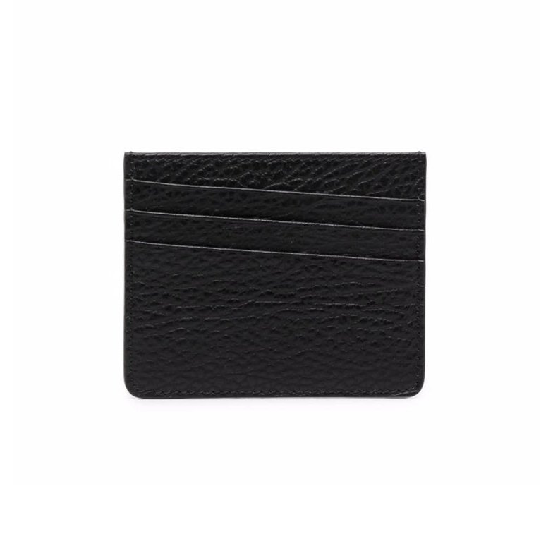 Maison Margiela Four-Stitch Calf Leather Card Case — Black by Maison Margiela