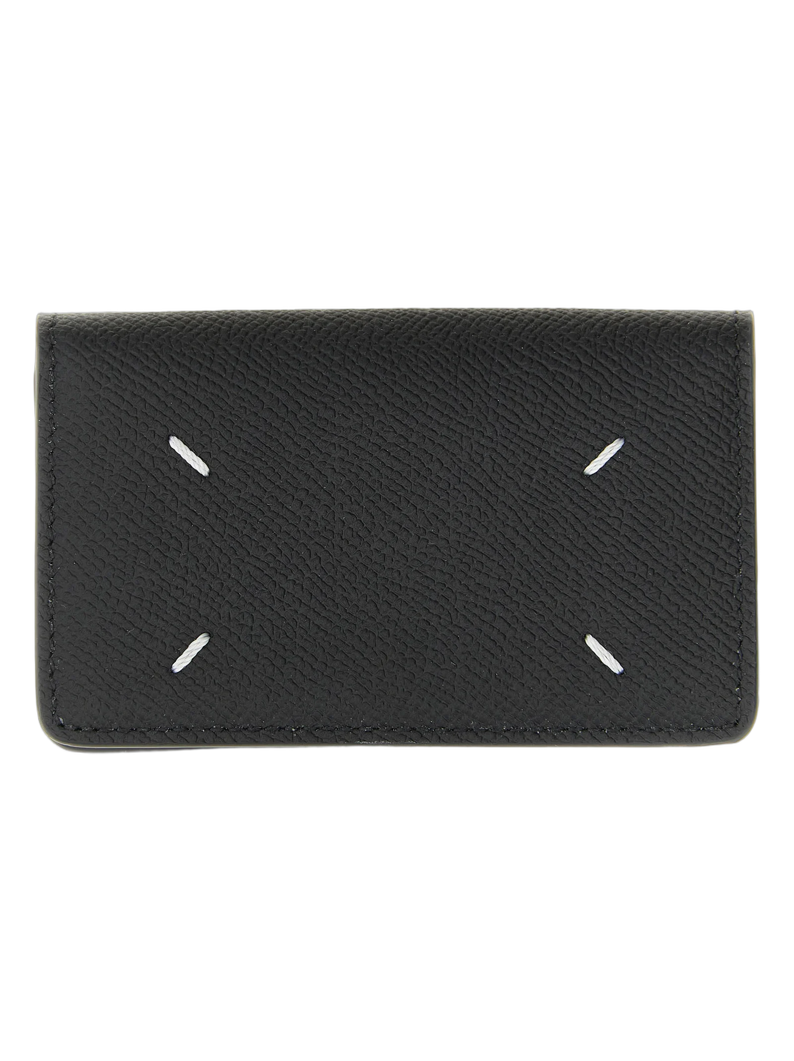 Maison Margiela Four Stitches Calfskin Card Case — Black by Maison Margiela