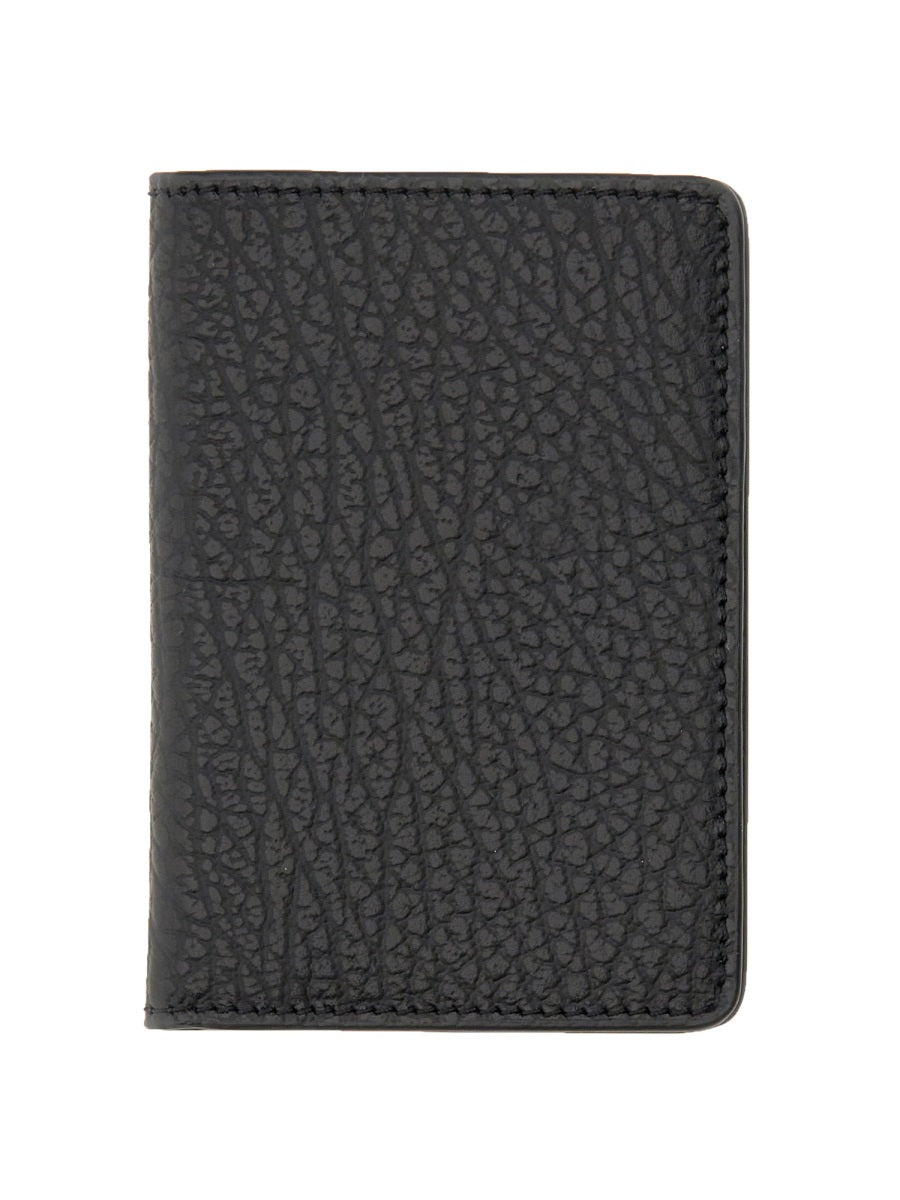 Maison Margiela Cowhide Leather Card Case — Black by Maison Margiela