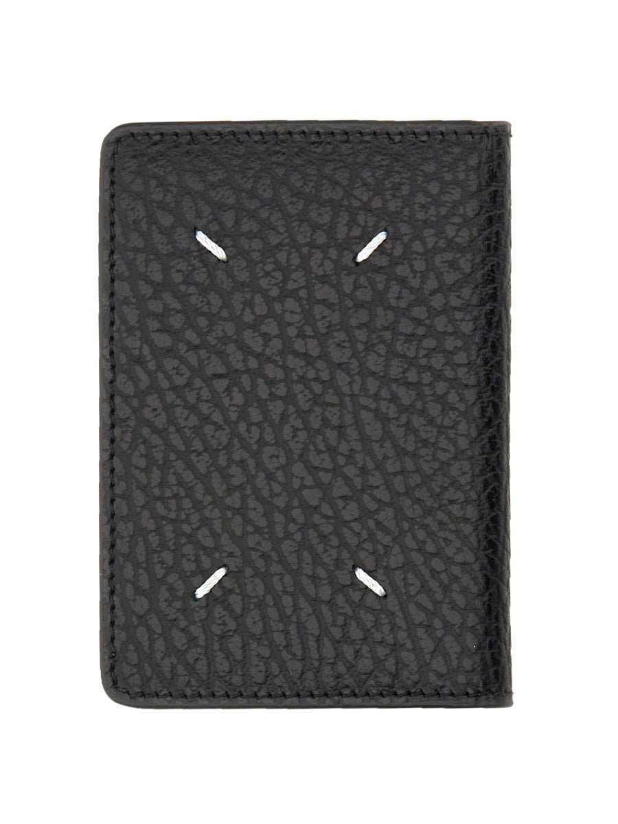 Maison Margiela Cowhide Leather Card Case — Black, view 2