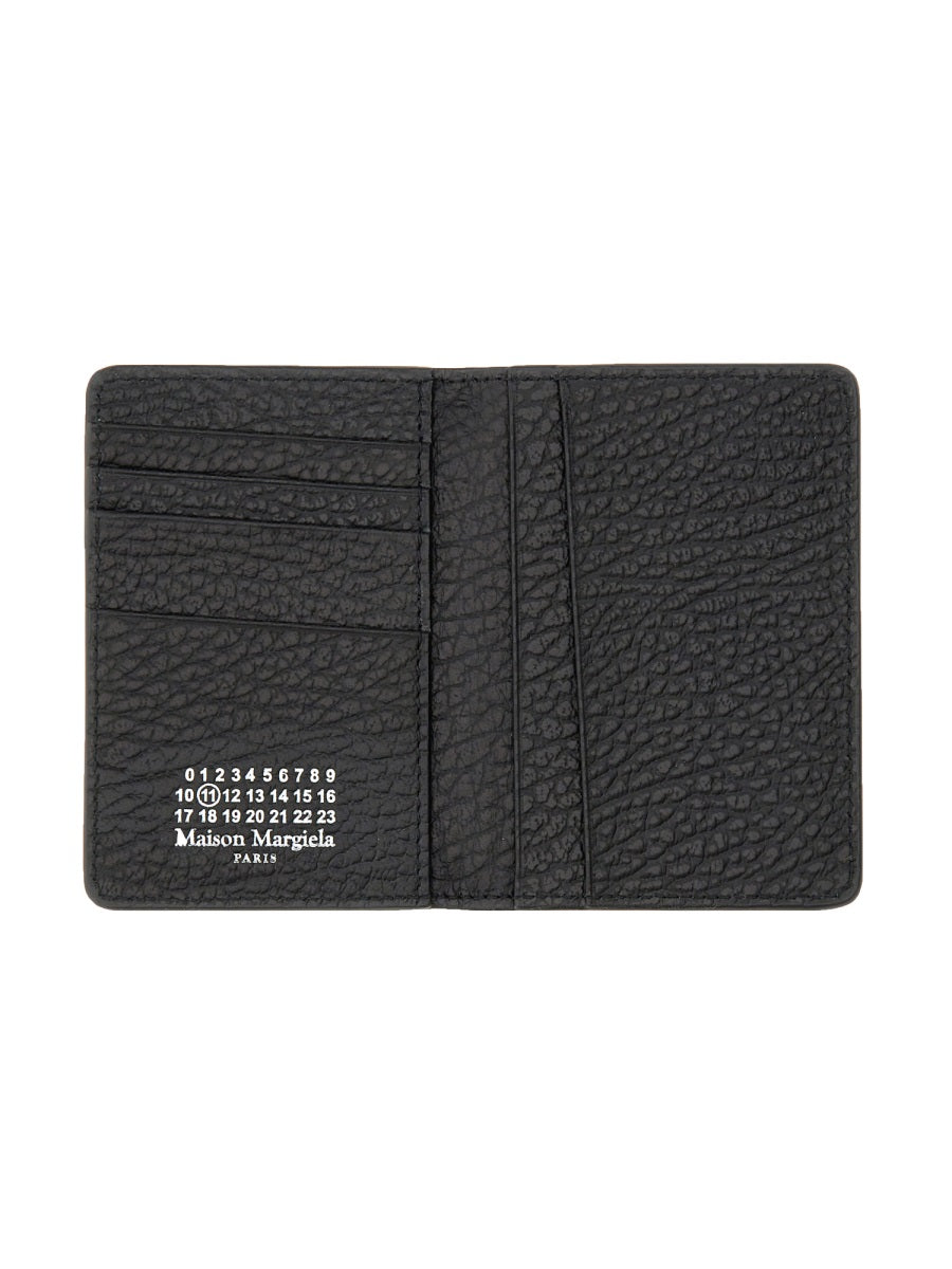 Maison Margiela Cowhide Leather Card Case — Black, view 3