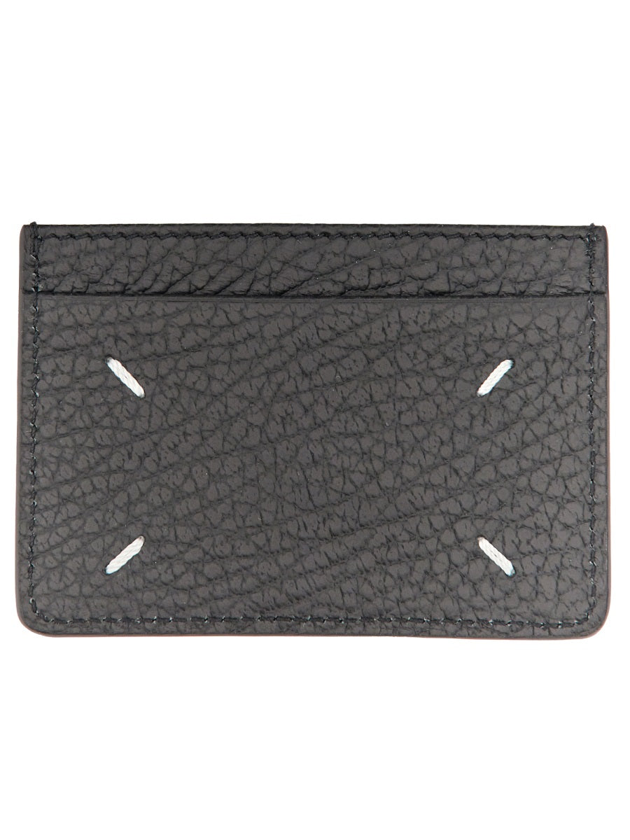 Maison Margiela Cowhide Leather Card Case — Black by Maison Margiela