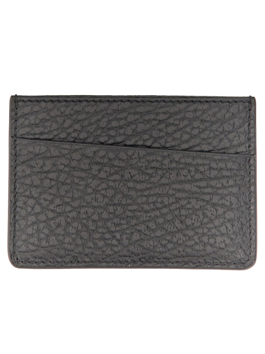Maison Margiela Cowhide Leather Card Case — Black, view 2