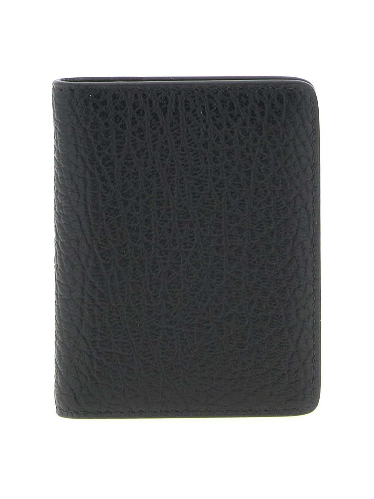 Maison Margiela Two-Tone Stitching Card Case — Black, view 2