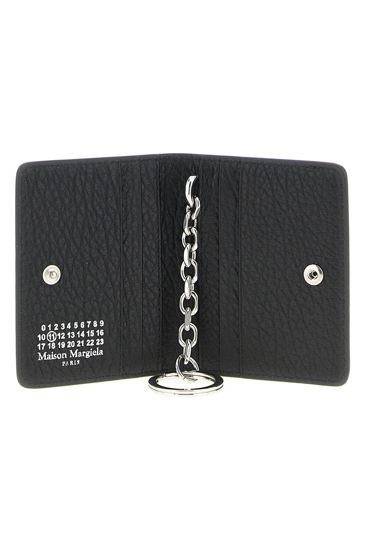 Maison Margiela Two-Tone Stitching Card Case — Black, view 3
