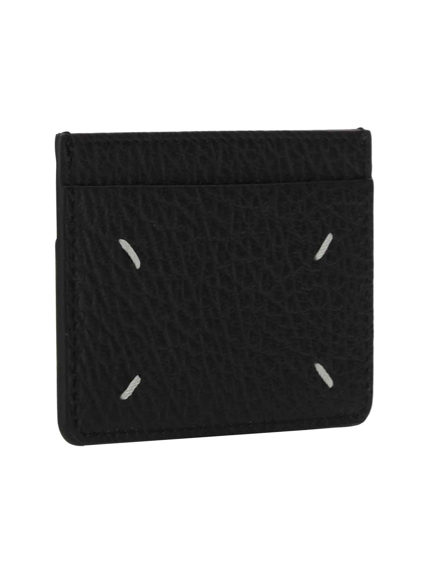 Maison Margiela Grained Calf Leather Card Case — Black, view 2