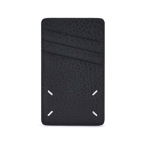 Maison Margiela Grained Calf Leather Card Case — Black, view 2