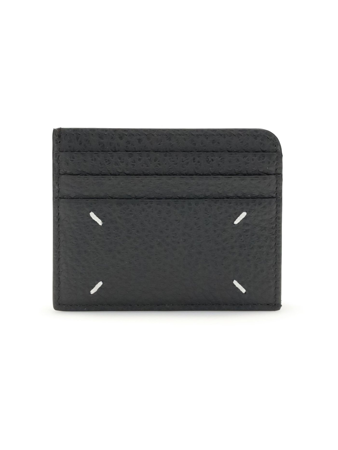 Maison Margiela Grained Calfskin Card Case — Black by Maison Margiela