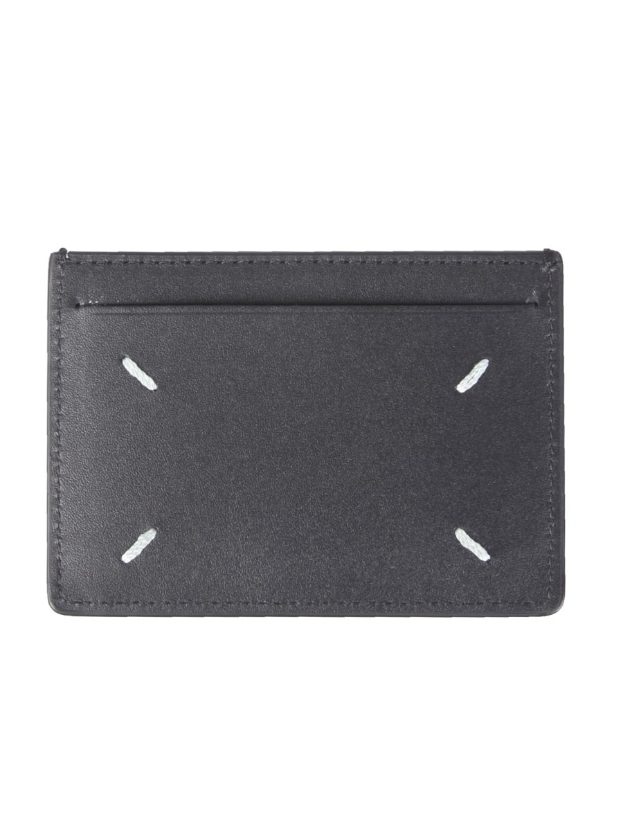 Maison Margiela Leather Card Holder — Black, view 2