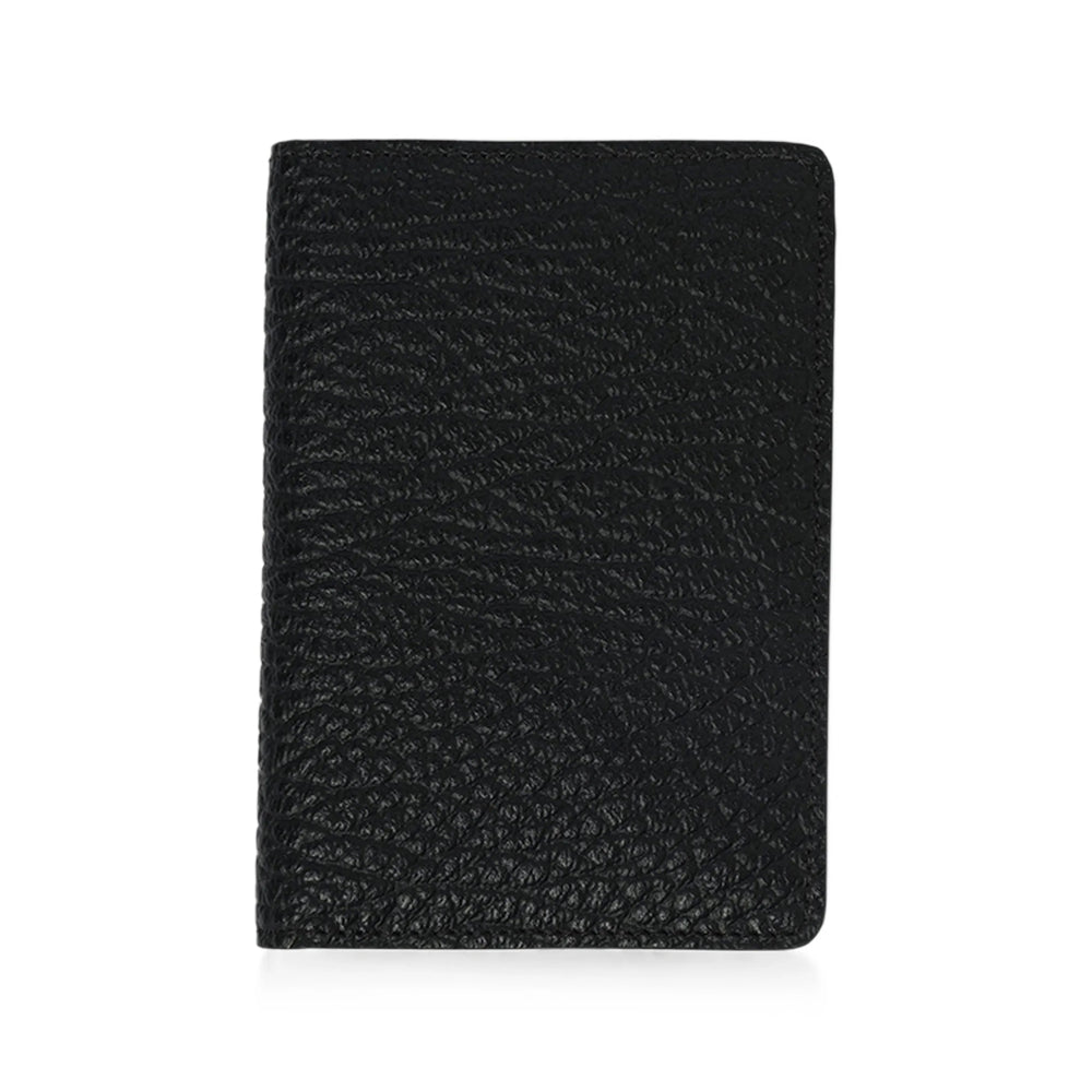 Maison Margiela Four-Stitch Calf Leather Card Holder — Black, view 3