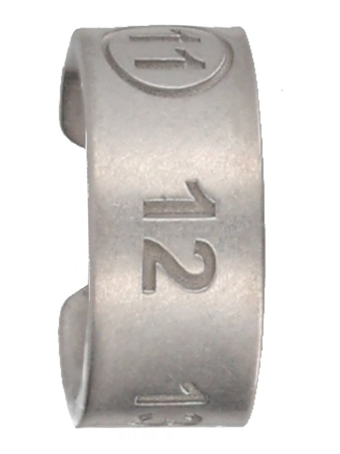 Maison Margiela Number Reference Ear Cuff — Gray by Maison Margiela