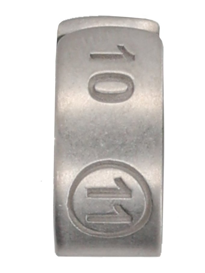 Maison Margiela Number Reference Ear Cuff — Gray, view 2