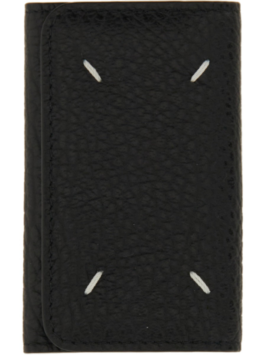 Maison Margiela Leather Key Case — Black, view 2