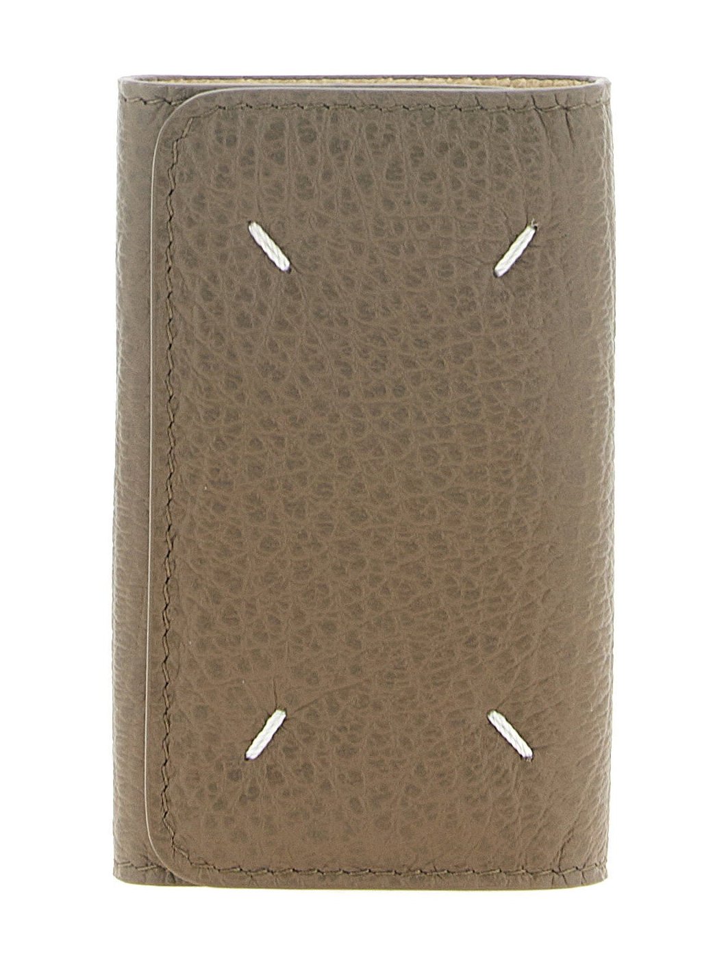 Maison Margiela Four Stitches Key Case — Taupe by Maison Margiela