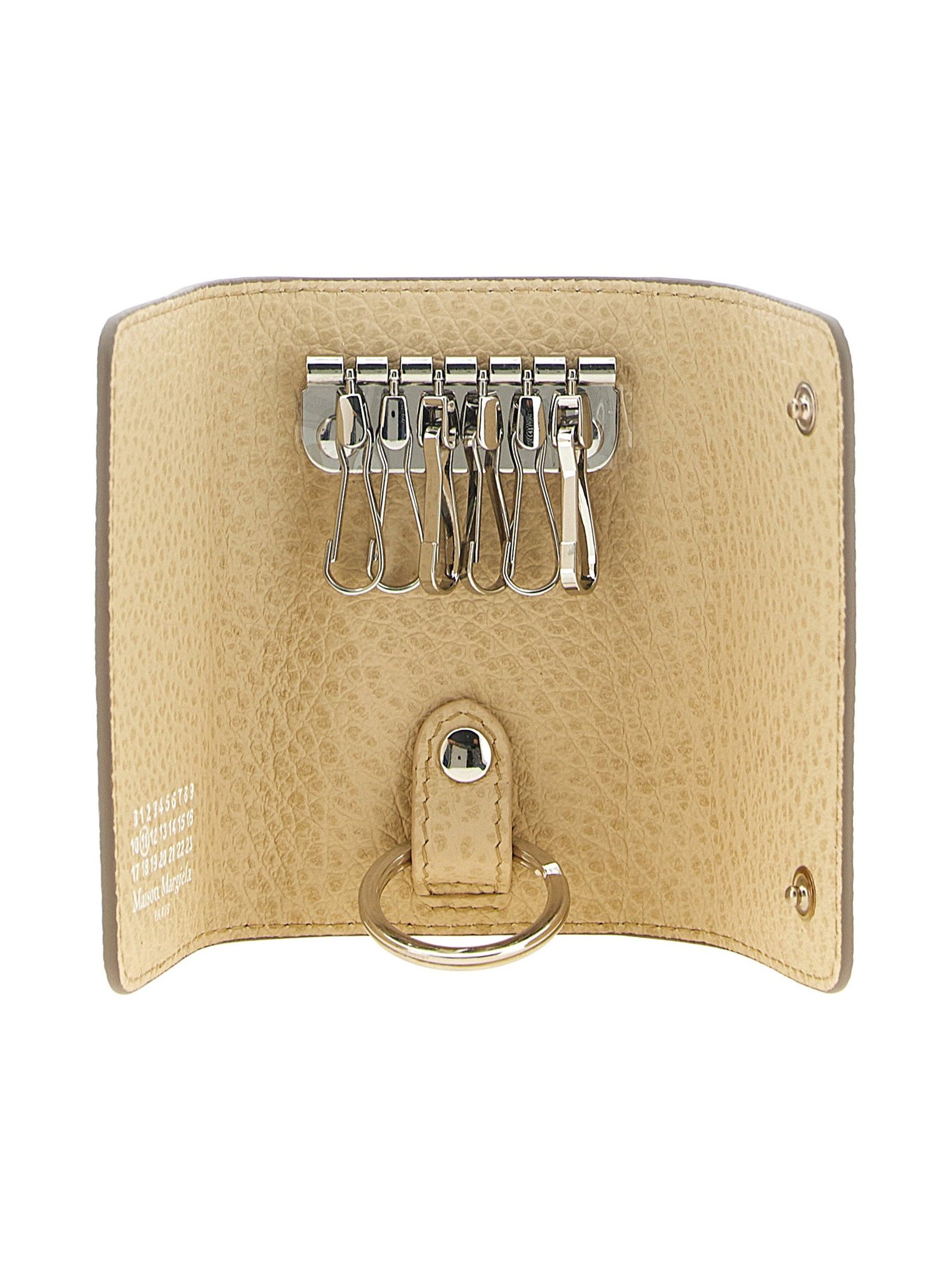 Maison Margiela Four Stitches Key Case — Taupe, view 3