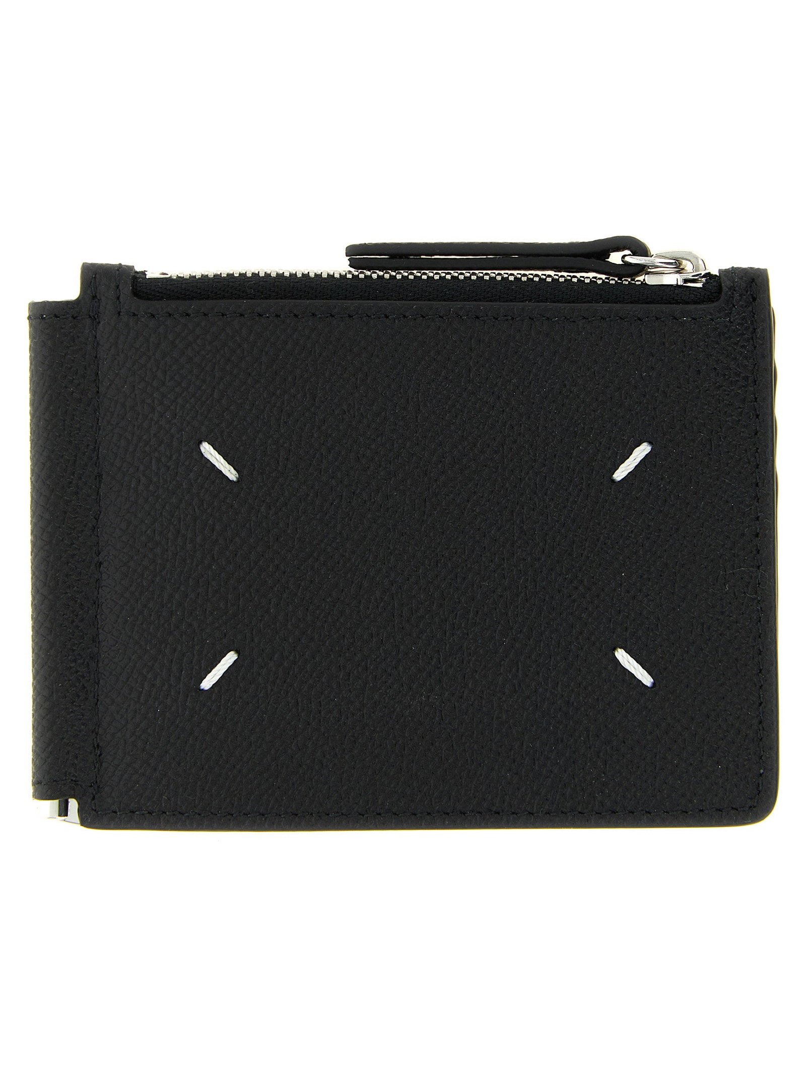 Maison Margiela Four-Stitch Calf Leather Wallet — Black by Maison Margiela