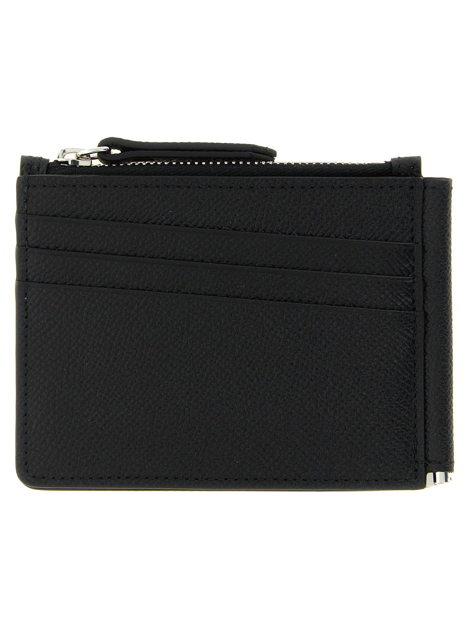 Maison Margiela Four-Stitch Calf Leather Wallet — Black, view 2