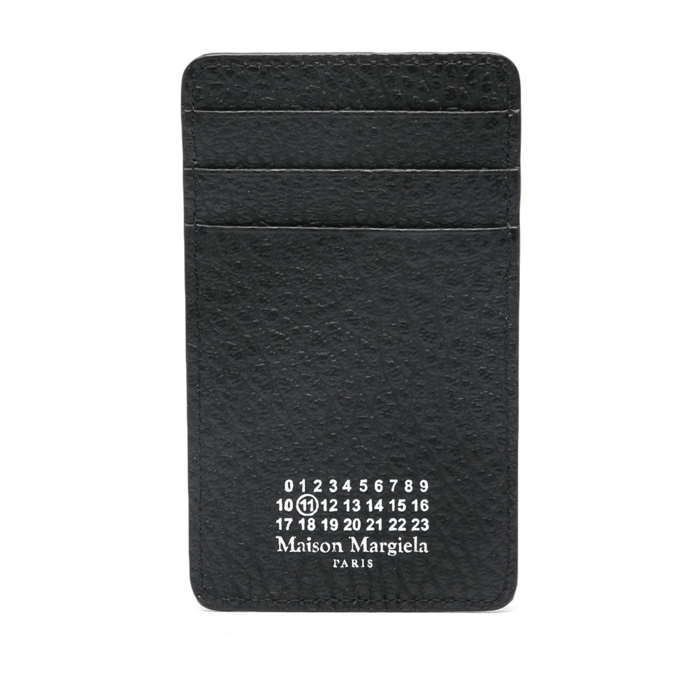 Maison Margiela Embossed Grainy Leather Wallet — Black by Maison Margiela