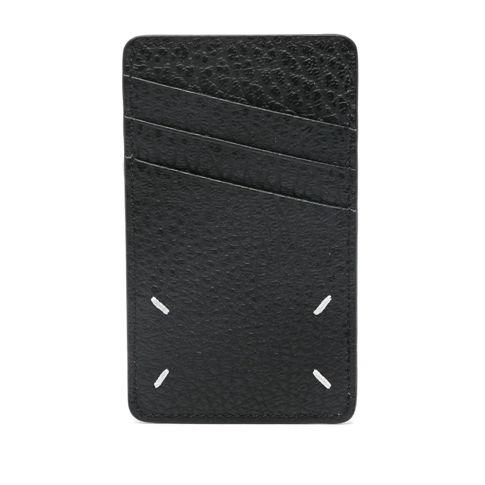 Maison Margiela Embossed Grainy Leather Wallet — Black, view 2