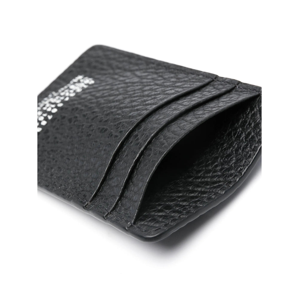 Maison Margiela Embossed Grainy Leather Wallet — Black, view 3