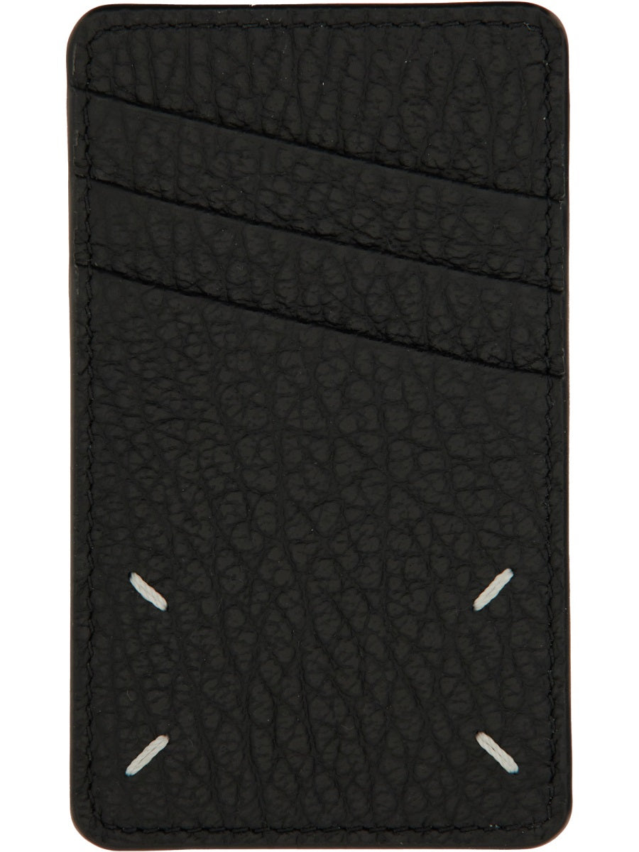 Maison Margiela Compact Cowhide Leather Wallet — Black by Maison Margiela