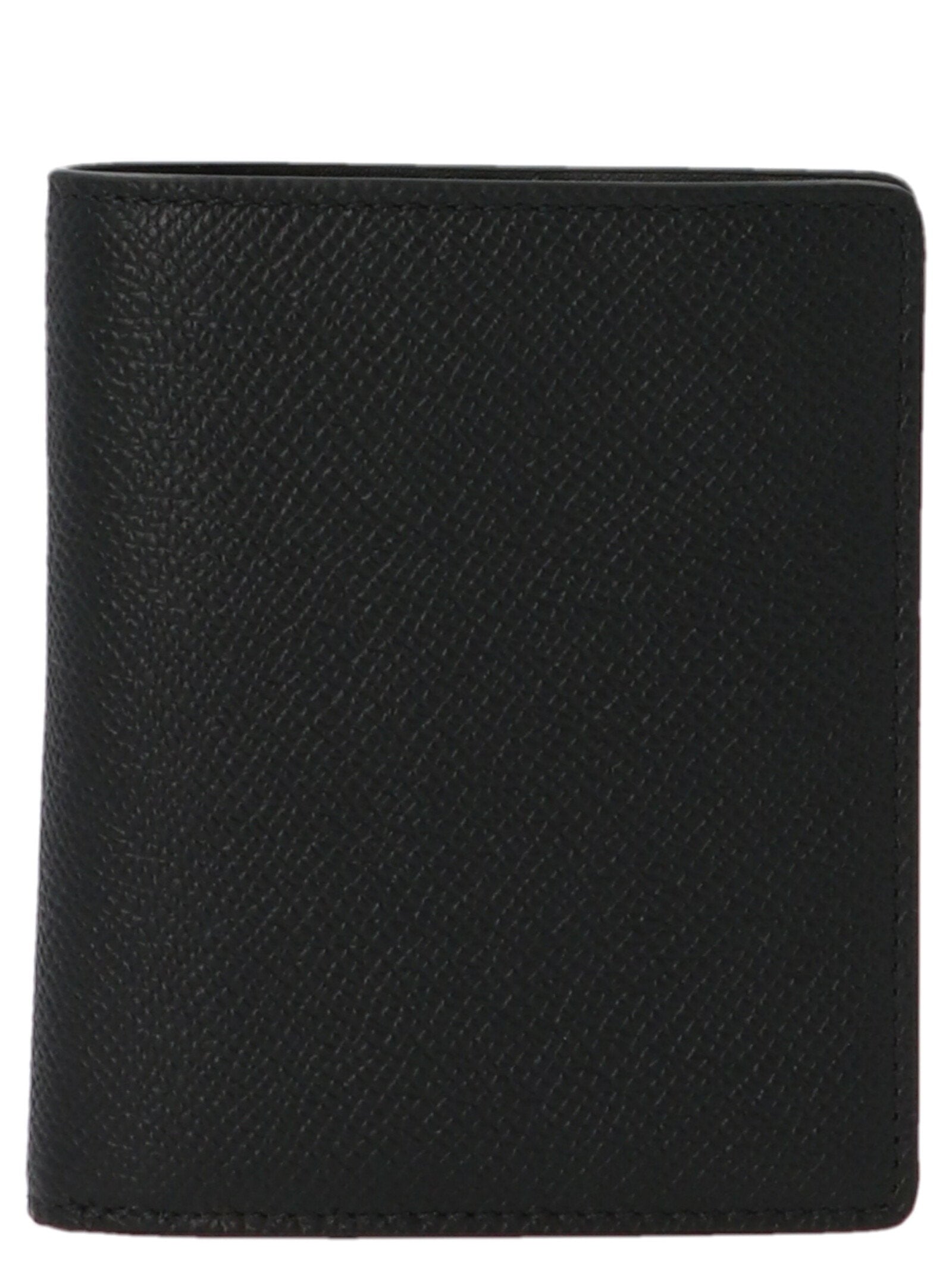 Maison Margiela Logo-Embroidered Leather Wallet — Black by Maison Margiela
