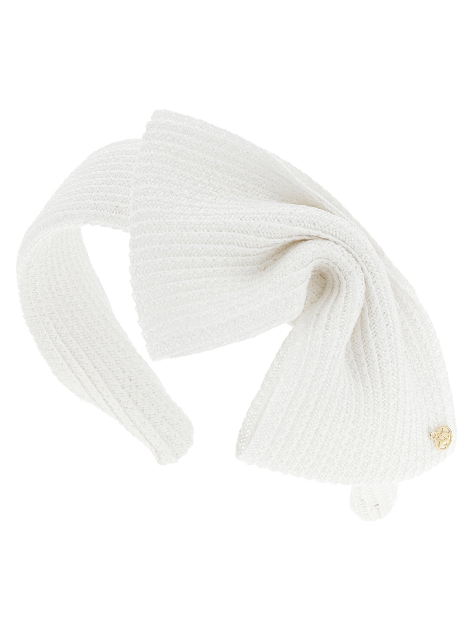 Maison Michel Headband — White, view 2