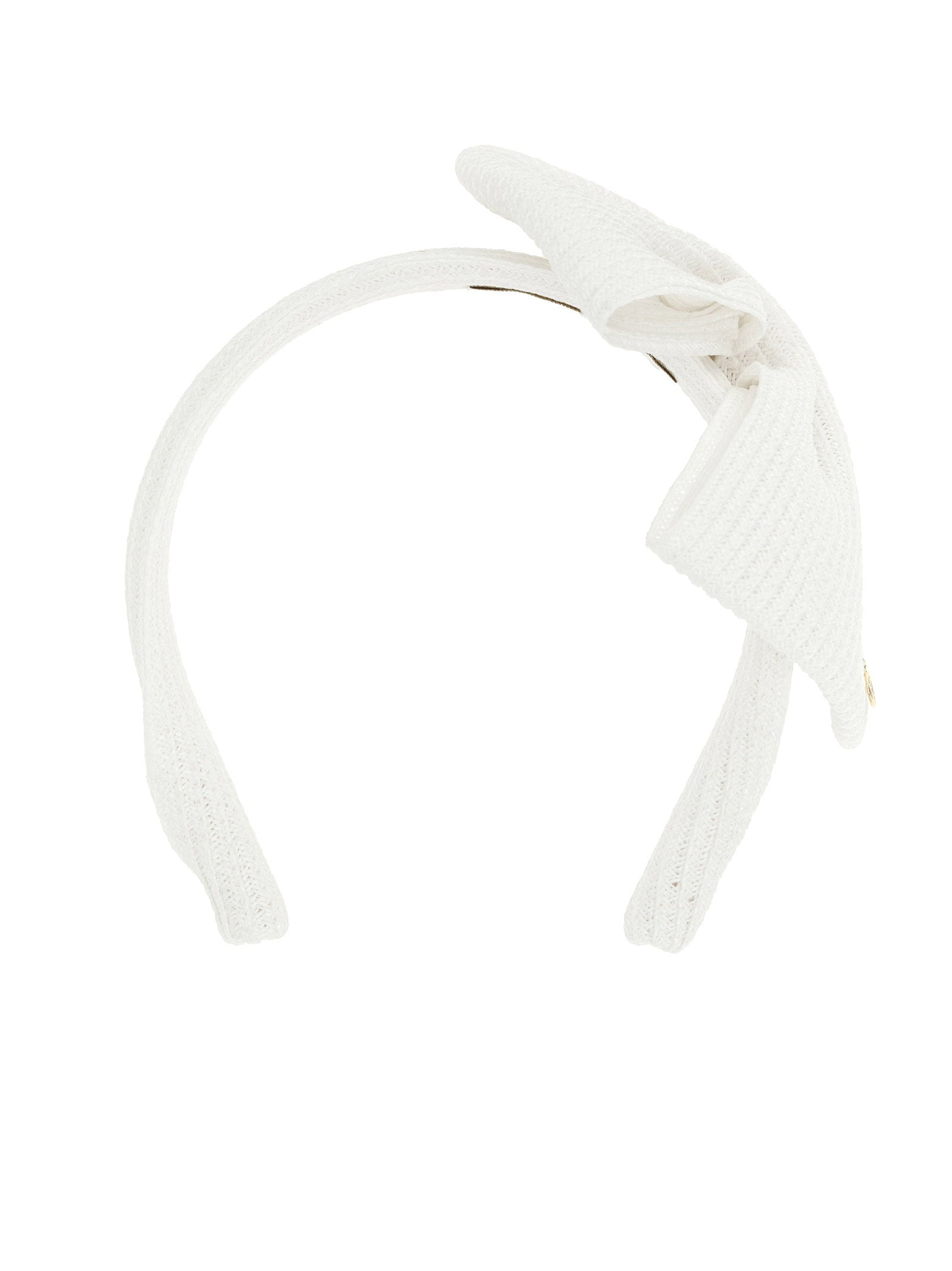 Maison Michel Beth Headband — White, view 4