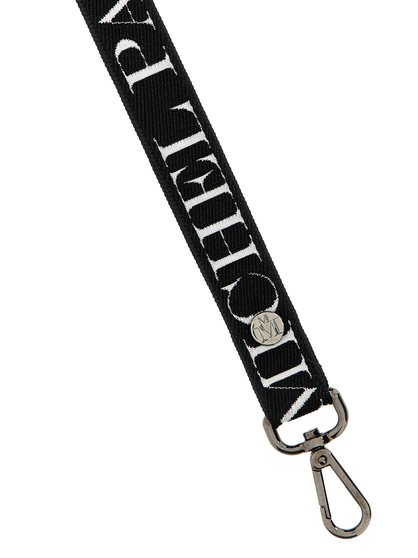 Maison Michel Shoulder Strap — Black, view 2