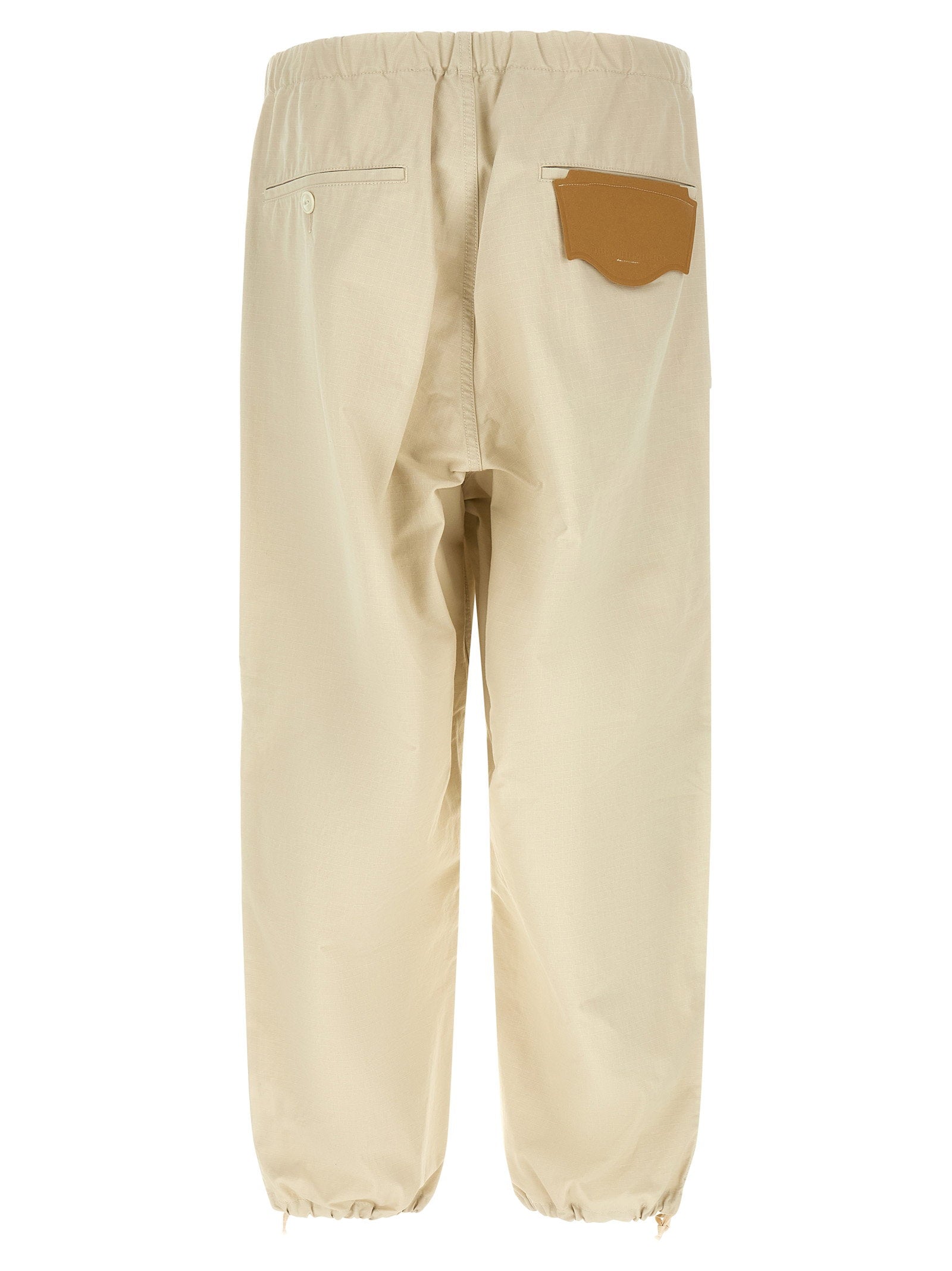 Maison Mihara Yasuhiro Ripstop Parachute Cargo Pants — Cream, view 2