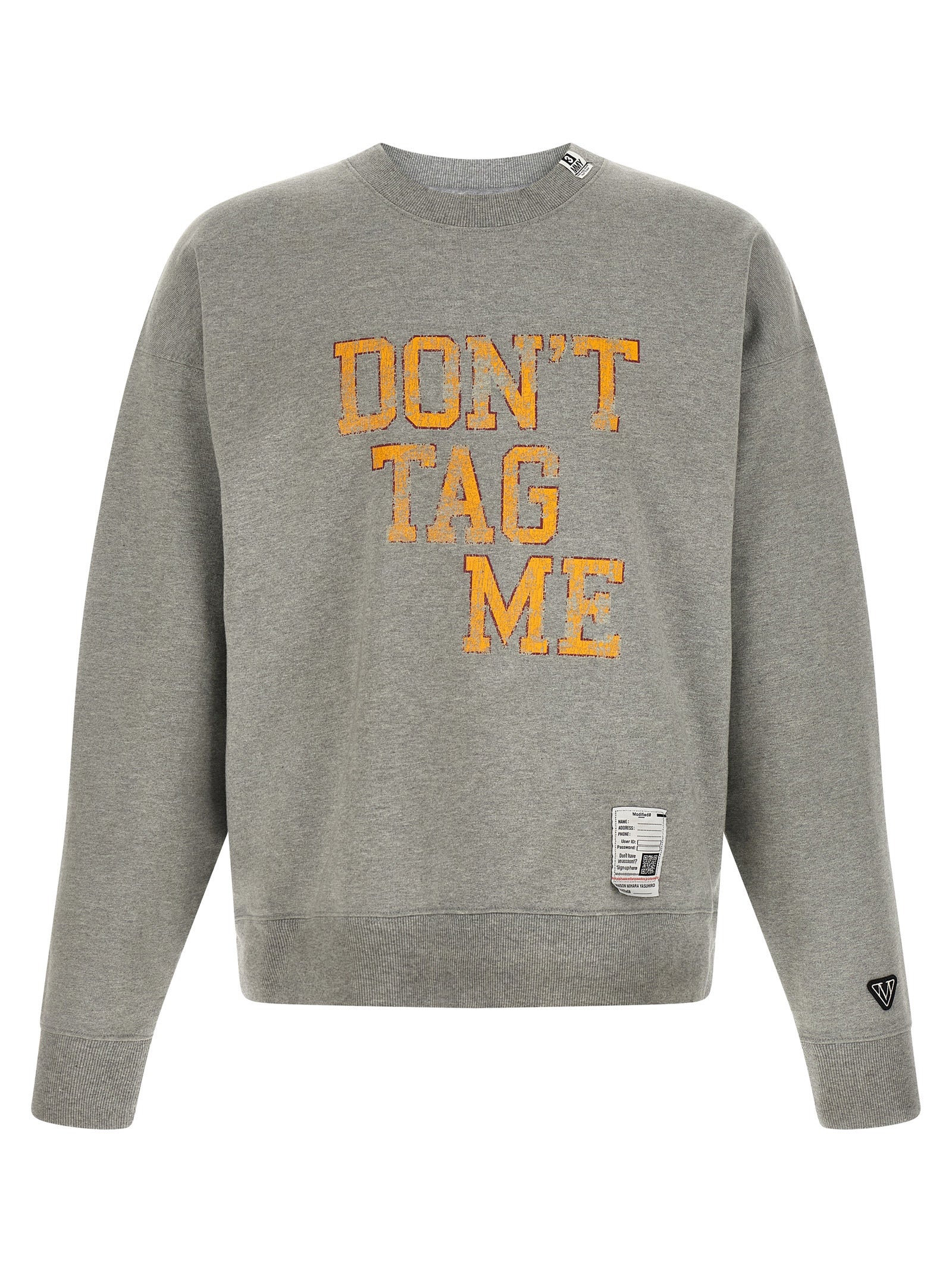 Maison Mihara Yasuhiro Logo-Embroidered Cotton Sweatshirt — Gray by Maison Mihara Yasuhiro