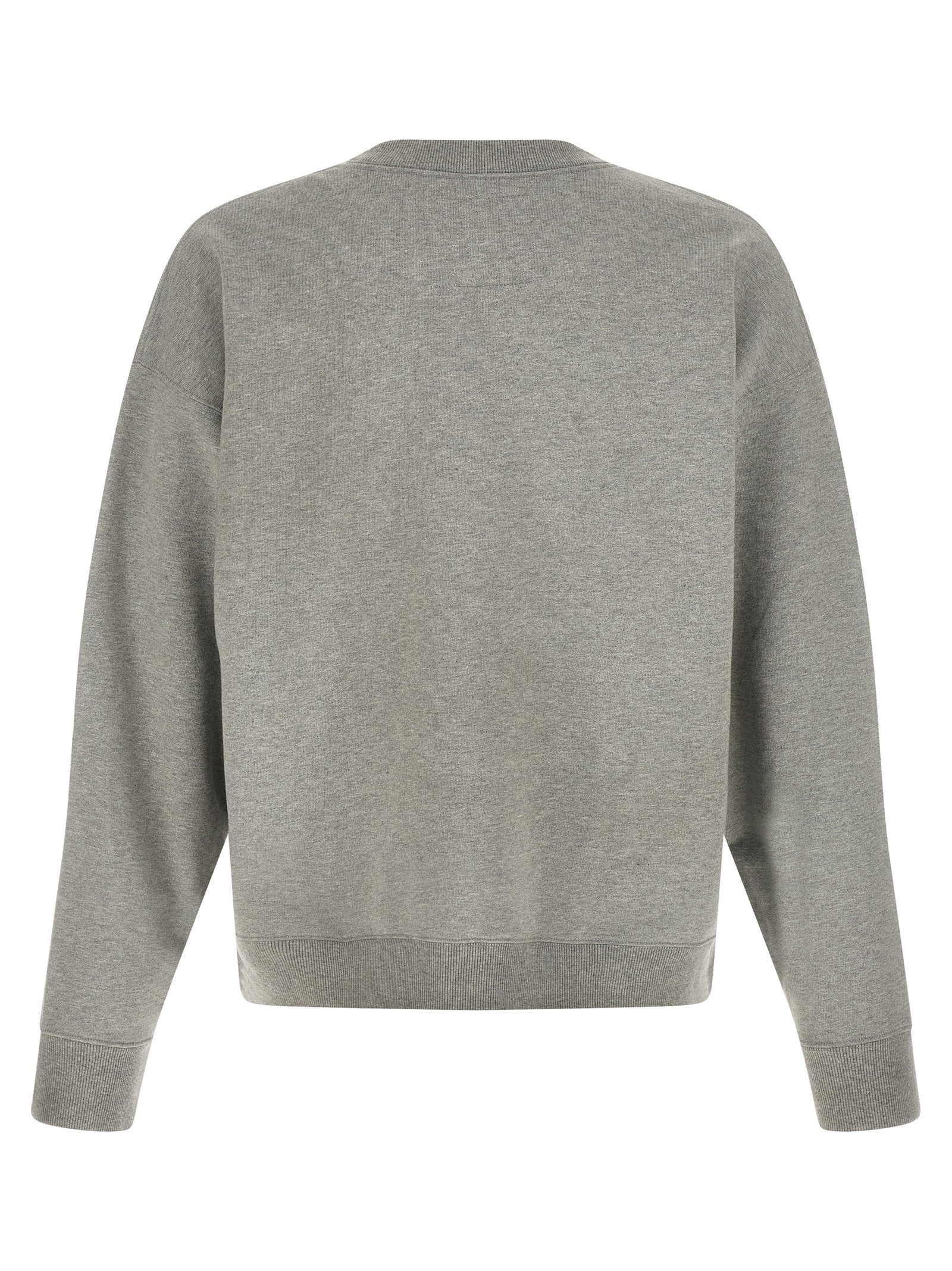Maison Mihara Yasuhiro Logo-Embroidered Cotton Sweatshirt — Gray, view 2