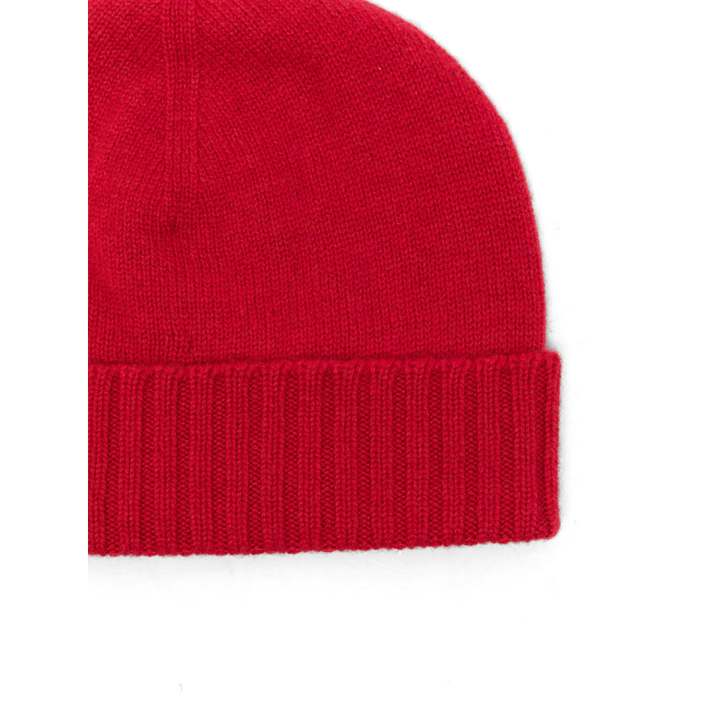 Malo XTT005 Cashmere Knit Beanie — Red, view 2