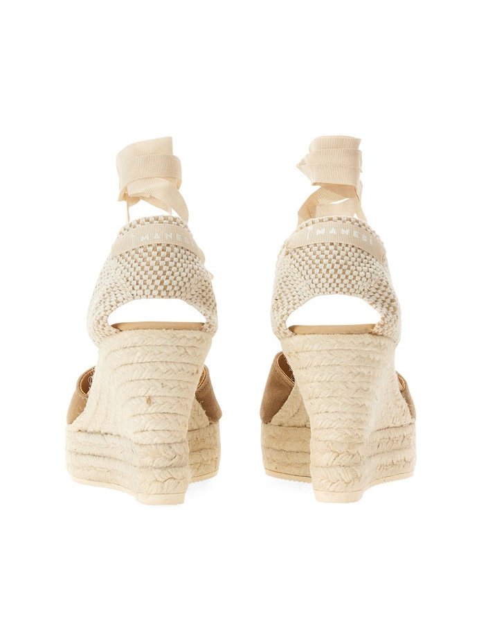 Manebi Hamptons Sandal — Beige, view 2