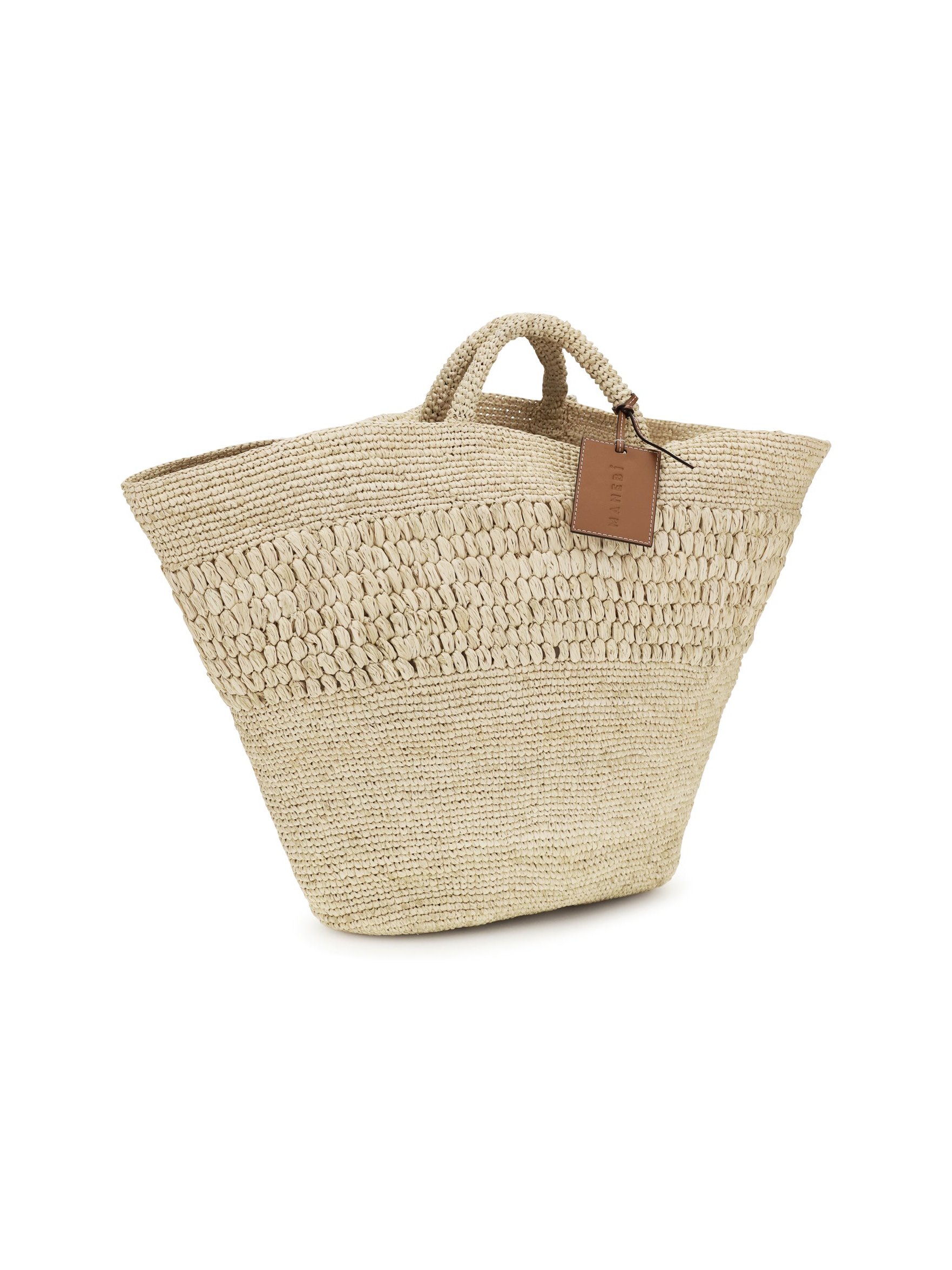 Manebi Fiji Tote Bag — Beige, view 2