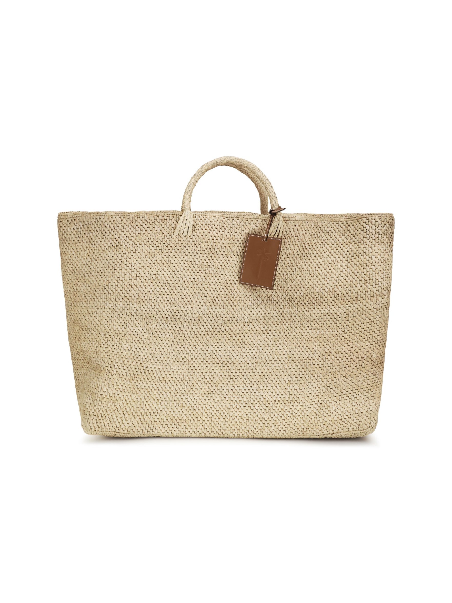 Manebi Saona Maxi Tote Bag — Beige by Manebi