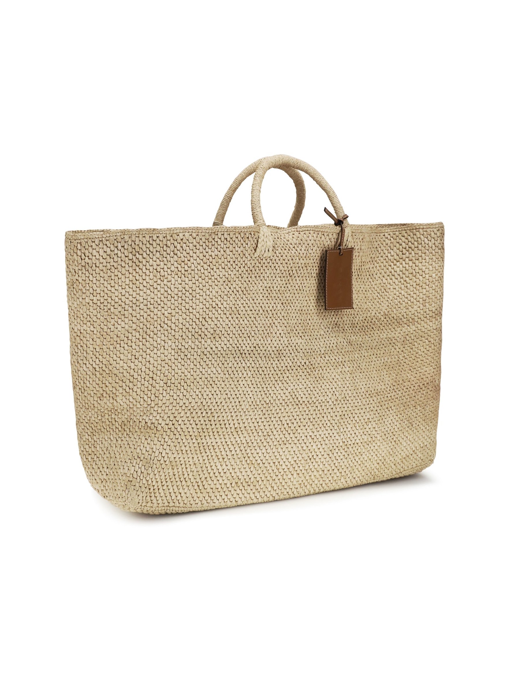 Manebi Saona Maxi Tote Bag — Beige, view 2