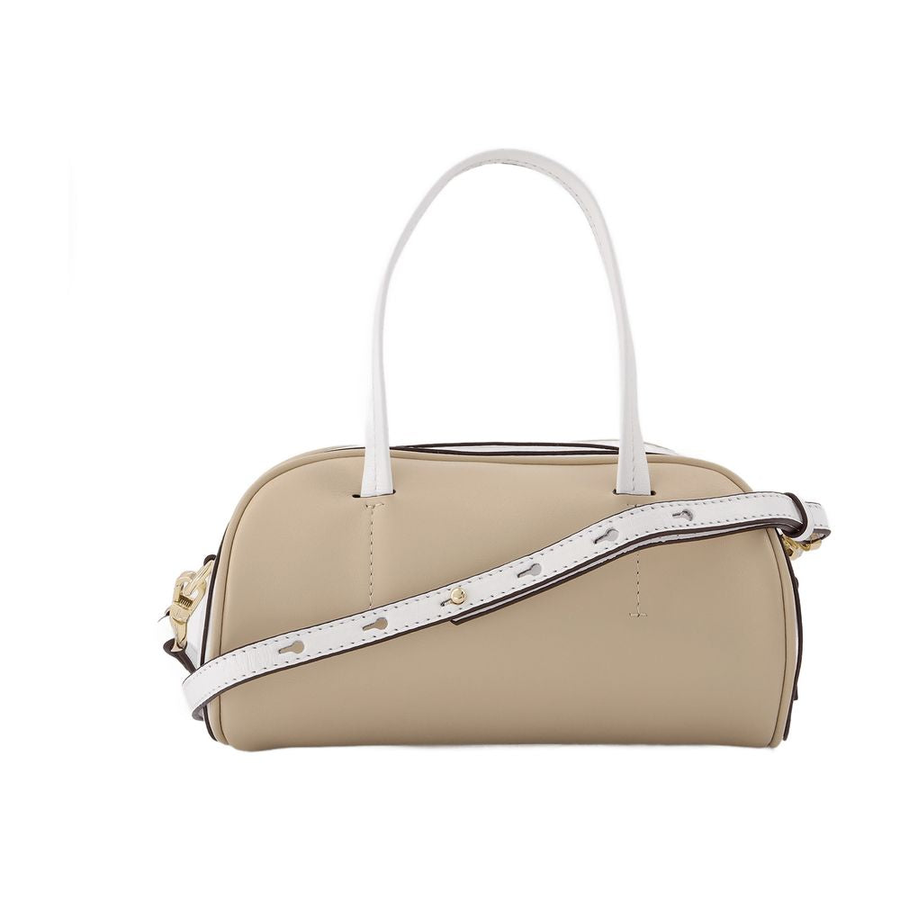 Manu Atelier Hourglass Shoulder Bag — Beige, view 2