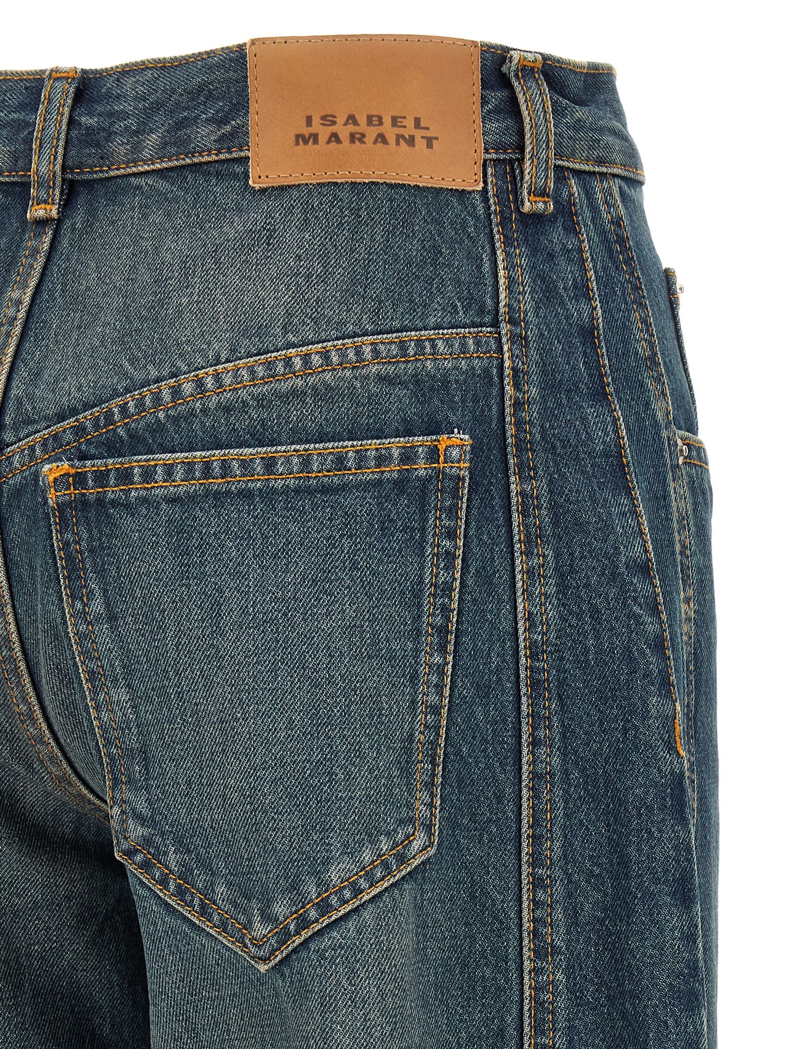 Marant Etoile Oriane-GZ Jeans — Blue, view 4