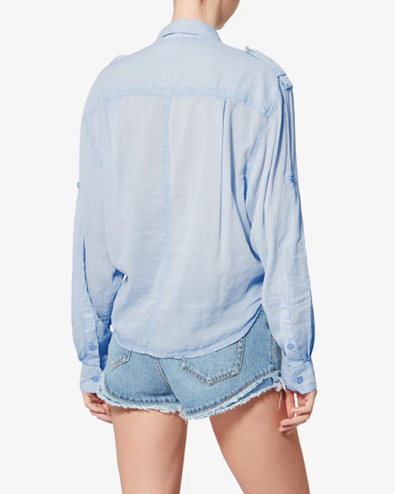 Marant Etoile Shirt — Light Blue, view 3