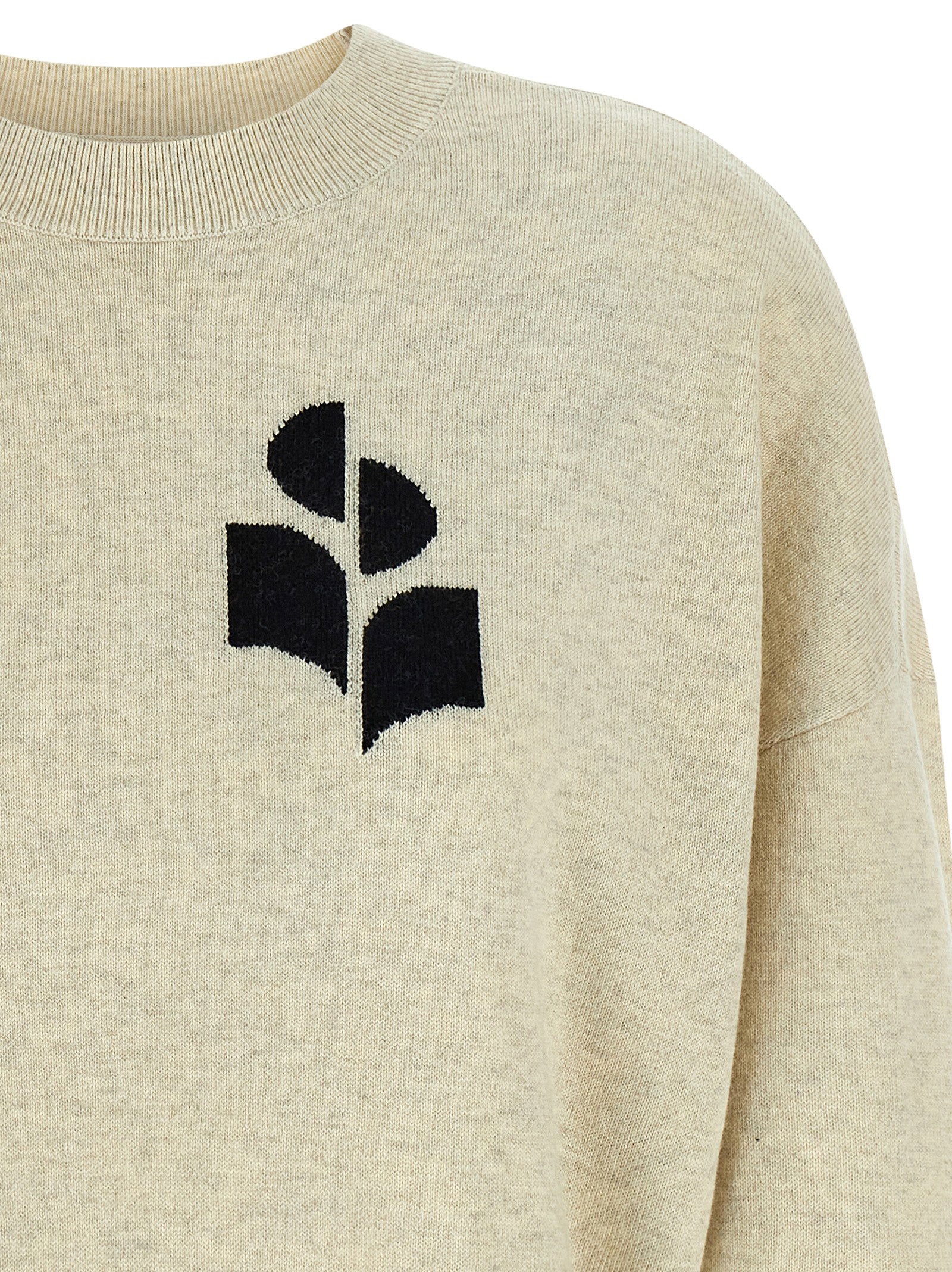 Marant Etoile Marisans Sweater — Cream, view 3